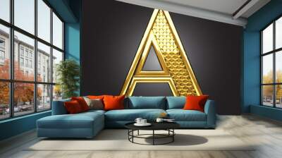 vector golden figure Wall mural