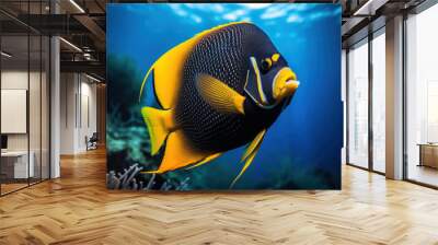 Angelfish in its Natural Habitat, Wildlife Photography, Generative AI Wall mural