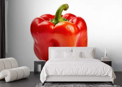 Bell Pepper Studio Shot Isolated on Clear Background, Food Photography, Generative AI Wall mural