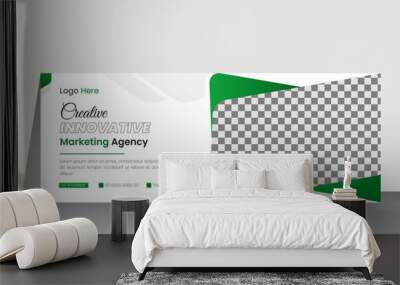 Creative Business Facebook Cover Design. Social media business banner design template. Business promotion Facebook cover or social media cover template Wall mural