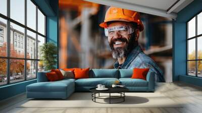 Construction Worker Wall mural