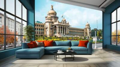 The Vidhana Soudha in Bangalore, India, is the seat of the bicameral state legislature of Karnataka. Wall mural