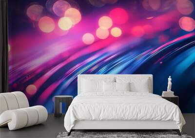 A technical background on fiber optic network cables. Wall mural