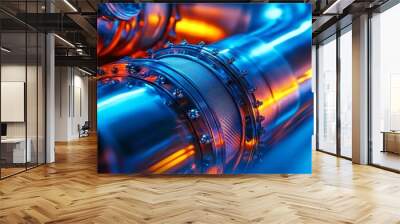 Future Automation Systems Conceptual Photography of Predictive Maintenance Algorithms Wall mural