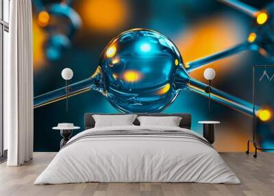 Transforming industries with innovative applications in nanotechnology through digital art renderings Wall mural