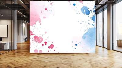 Watercolor background with brush in beige with abstract art style. Illustration for prints, wall art, and invitations. Wall mural