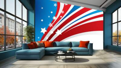 presidents day vector background Wall mural