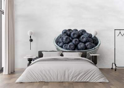 Blueberry antioxidant organic superfood in a bowl Wall mural