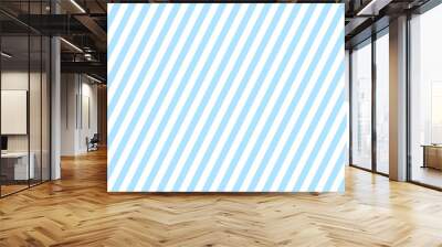 Diagonal lines seamless pattern. Light blue stripes background. Abstract minimalistic wallpaper. Wall mural