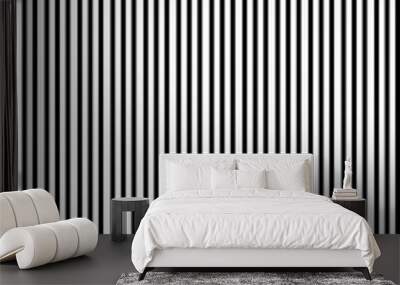 black and white seamless pattern textile element texture background line steel . Wall mural