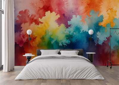 abstract watercolor background Wall mural