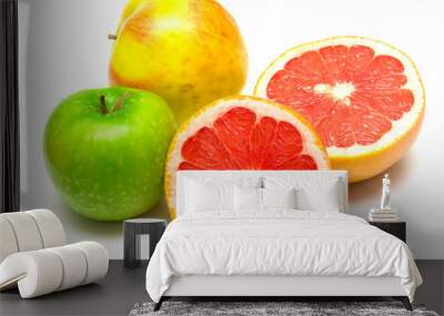 grapefruit and apples Wall mural