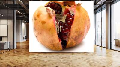 pomegranate on white Wall mural