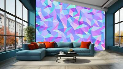 Polygonal purple violet ios7 abstract background wallpaper Wall mural