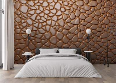 brown leather background Wall mural