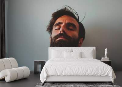 portrait of  man with  beard   Wall mural