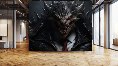 the black dragon Wall mural