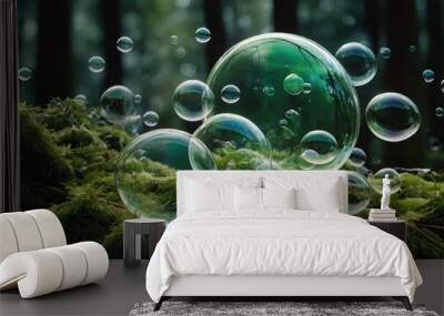 background with bubbles Wall mural