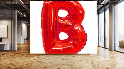 letter b from a balloon red Wall mural