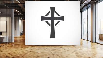 Cross icon on background for graphic and web design. Creative illustration concept symbol for web or mobile app Wall mural