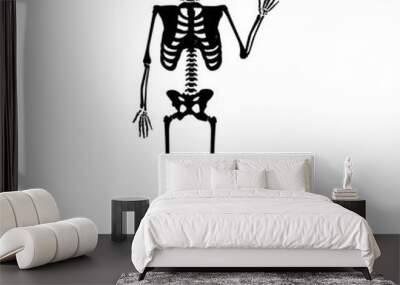 Dancing skeleton vector Wall mural