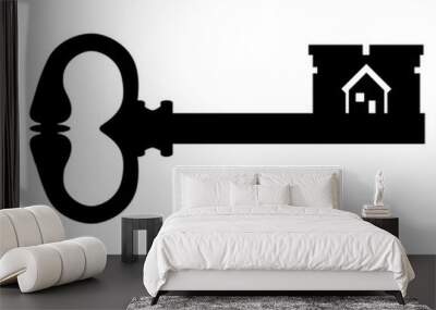 Old key vector Wall mural