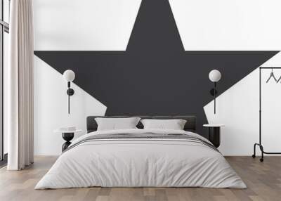 Star vector icon Wall mural