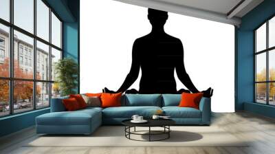 yoga lotus pose Wall mural