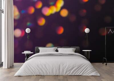 Abstract background with rainbow bokeh Wall mural