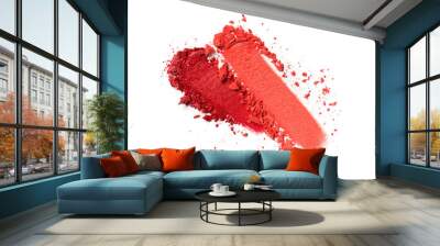 Smear of bright red eyeshadow Wall mural