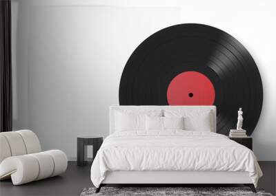 Realistic Vinyl Record with Cover Mockup. Front view
 Wall mural