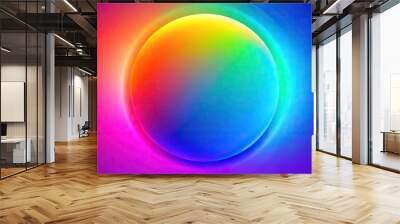 vibrant circle gradient colorful background for abstract wallpaper Wall mural