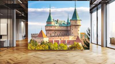 Medieval castle Bojnice, central Europe, Slovakia Wall mural