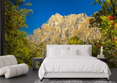 Mountain landscape at autumn season. High Tatras National Park, Slovakia, Europe. Wall mural