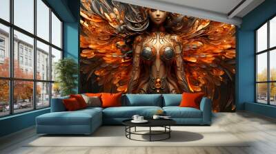 Majestic angel in all his might and  glory Wall mural