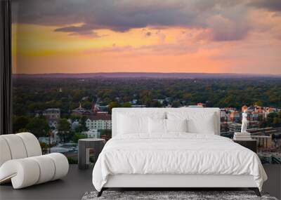 Rahway New Jersey during sunset Wall mural