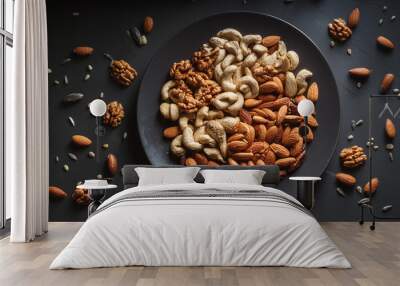 dry-fruits in dish Wall mural