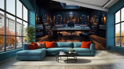 a beautiful recording studio Wall mural