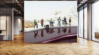 music band on an electric guitar Wall mural