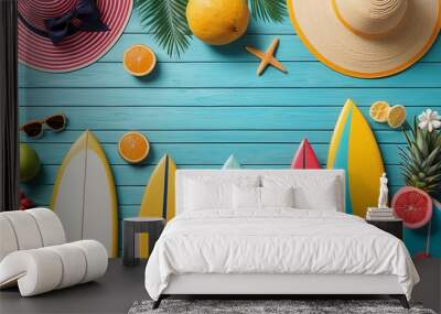 Happy Summer Background Wall mural