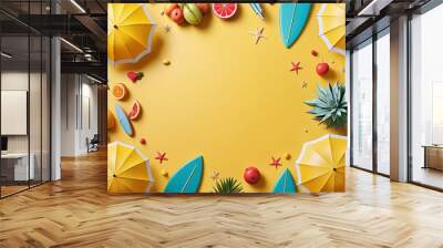 Happy Summer Background Wall mural