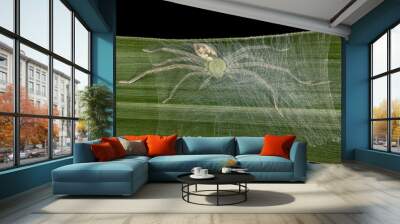 Green Huntsman Spider Wall mural