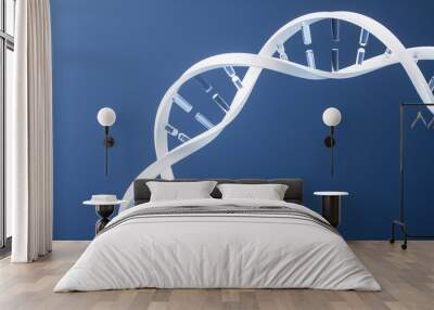 DNA with biological concept, 3d rendering. Wall mural