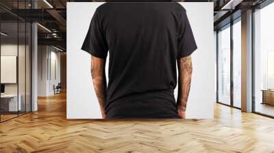 black t-shirt template Wall mural