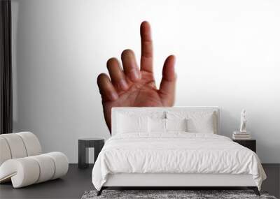 Hand pointing Wall mural