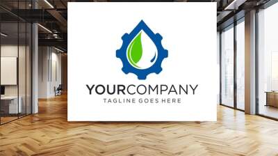 Natural water industry logo designs Wall mural