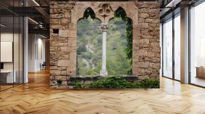 old stone window Wall mural