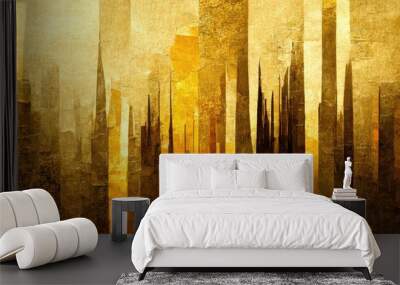 abstract gold background, abstract gold wallpaper Wall mural