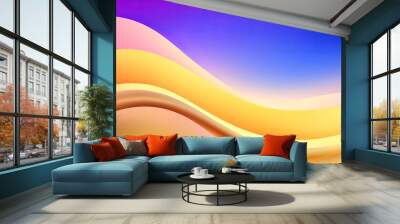 abstract bright wave background Wall mural