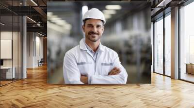 Occupational safety technician smiling at the camera. Wall mural